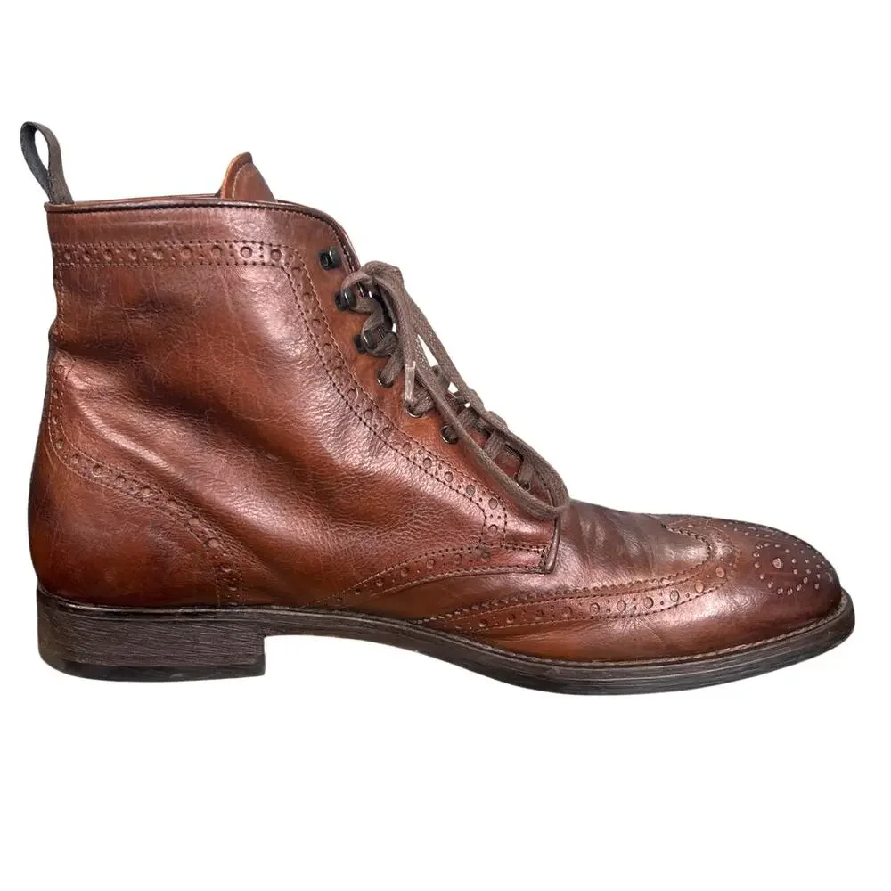 Too Boot New York Men’s Bruckner Brown Wingtip Chukka Boot Size US 11